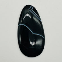 Load image into Gallery viewer, Sardonyx Designer Pendant Bead | Black, White | 64x33x6mm | 1 Bead |