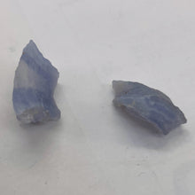 Load image into Gallery viewer, Blue Chalcedony 16g Druzy Nugget Beads| 27x25x13 to 27x25x13mm | Blue | 2 Beads|