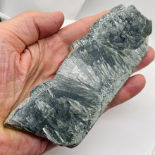 Load image into Gallery viewer, Seraphanite Incredible Large Freeform Mineral Specimen| 6x2x1/2"| Green, Silver|