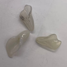 Load image into Gallery viewer, Chalcedony Calla Lily Flower Beads | 22x11x2.5mm - 27x11x2mm | White | 3 Beads |