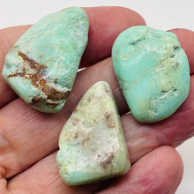 Load image into Gallery viewer, Designer Natural Chrysoprase Beads | 206cts | 35x25x15 to 33x25x9mm | 3 Beads |