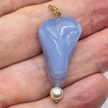 Load image into Gallery viewer, Blue Chalcedon Sterling Silver Designer Pendant | 2" Long | Blue | 1 Pendant |