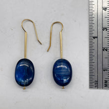 Load image into Gallery viewer, Stunning AAA Blue Kyanite 14Kgf Earrings 5712