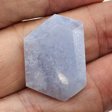 Load image into Gallery viewer, Chalcedony Druzy 32ct Designer Cut Pendant Bead | 28x19x8mm | Blue | 1 Bead |