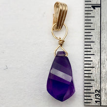 Load image into Gallery viewer, AAA Amethyst Faceted Twist Briolette Pendant | 12.5x8mm, 1" Long | Purple