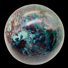 Load image into Gallery viewer, Chrysocolla 418g Sphere | 2 1/2" | Green Blue Tan | 1 Collector's Item |