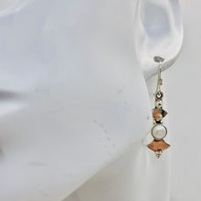 Load image into Gallery viewer, Fresh Water Pearl Sterling Silver Dangle Earrings | 1 1/2" Long | White| 1 Pair|