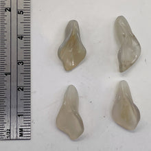 Load image into Gallery viewer, Chalcedony Calla Lily Flower Beads | 22x11x2.5mm - 27x11x2mm | White | 4 Beads |