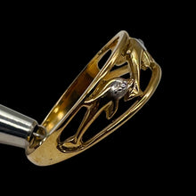 Load image into Gallery viewer, Dolphins and Diamonds 10K Yellow Gold Ring | Size 6 3/4 | Gold | 1 Ring |