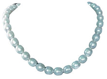 Load image into Gallery viewer, White Pear Shaped 9mm to 12mm FW Pearls Strand 103104