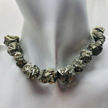 Load image into Gallery viewer, Pyrite Crystals Nugget Strand | 22x16x9 to 15x12x12mm | Silver Gold | 25 Beads|
