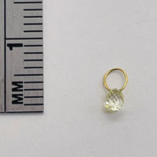 Load image into Gallery viewer, 0.22cts Natural Canary 3x3x2mm Diamond & 18K Gold Pendant 8798F