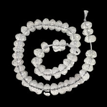 Load image into Gallery viewer, Quartz Clear Faceted Rock Crystal Rondelle Half-Strand | 8x5mm | Clear | 45 Bds|