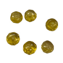 Load image into Gallery viewer, 2 Genuine Unheated Canary Yellow Sapphire 3x2mm Faceted Beads 005734