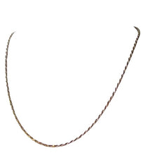 Load image into Gallery viewer, Italian Vermeil 1.5mm Rope Chain 24" Necklace 10024D