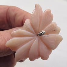 Load image into Gallery viewer, Peruvian Opal Double Drill 54ct Flower | 48x48x5mm | Pink | 1 Pendant Bead |