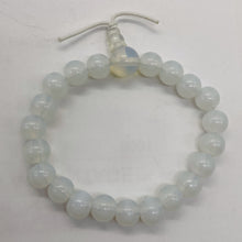 Load image into Gallery viewer, Opalite (Opalized Glass) 8mm Beads | 6 to 7 Inch | White Opalescent | 21 Beads |