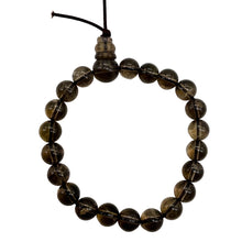 Load image into Gallery viewer, Smoky Quartz 7" Strung Strand Round Beads | 8mm | Smoky Clear | 21 Beads |