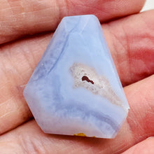Load image into Gallery viewer, Druzy Blue Chalcedony Designer Pendant Bead | 37cts | 26x22x9mm |