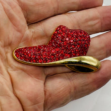 Load image into Gallery viewer, Society Designer Hat Brooch | 67x30x6mm | Sparkling Red | 1 Brooch |