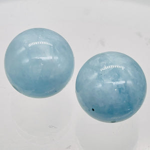Aquamarine AAA Parcel Round Beads | 16mm | Blue | 2 Beads |