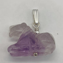 Load image into Gallery viewer, Adorable Pony Amethyst Horse & Sterling Silver Pendant | 1 1/8" Long | 509268AMS