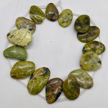 Load image into Gallery viewer, Natural Chartruese Turquoise Drop Bead Strand 103158F