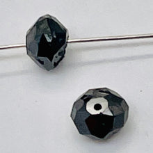 Load image into Gallery viewer, 1 Fancy Color 0.43cts Natural Black Diamond Roundel Bead 9892H