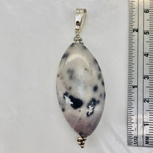 Load image into Gallery viewer, White and Blake Spotted Mookaite Sterling Silver Pendant! | 2 1/4" Long |