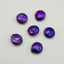 Load image into Gallery viewer, Purple Passion Six Freshwater Coin Pearls 008502