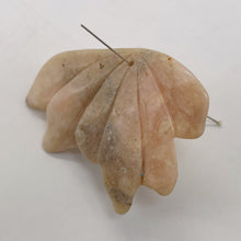 Load image into Gallery viewer, Pink Peruvian Opal Carved 46cts Flower Pendant Bead | 40x42x5mm | Pink |