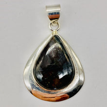 Load image into Gallery viewer, Labradorite Sterling Silver Goddess Pendant | 2" Long| Purple Orange flash | 1 |