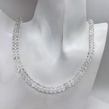 Load image into Gallery viewer, Quartz Clear Faceted Rock Crystal Rondelle Strand | 8x5mm | Clear | 90 Beads |