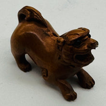 Load image into Gallery viewer, Imperial Guardian Lion Crouching Foo Dog | 1 Netsuke Bead | | 28x13x19mm | Brown