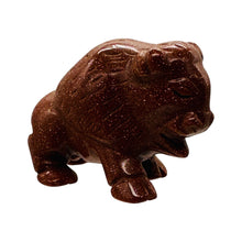 Load image into Gallery viewer, Goldstone Carved Buffalo Statue | 1 Figurine |