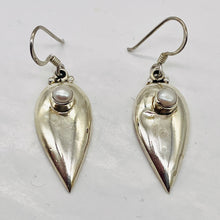Load image into Gallery viewer, Fresh Water Pearl Sterling Silver Drop Earrings | 1 3/4" Long |