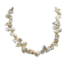 Load image into Gallery viewer, Keishi 16" Strand Cornflake FW Pearls | 9x7 to 8x6x3mm | Silver White | 70 |