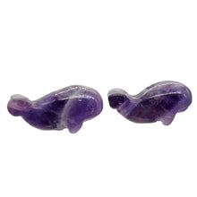 Load image into Gallery viewer, Fab One Carved Animal Amethyst Whale Animal Bead | 20x13x11mm | Purple