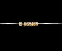 Load image into Gallery viewer, 7 Natural Imperial Topaz Faceted 3mm Roundel Beads 6184