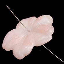Load image into Gallery viewer, Pink Peruvian Opal Carved 22cts Flower Pendant Bead | 33x32x4mm | Pink | 1 Bead|
