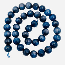 Load image into Gallery viewer, Kyanite AAA Round Beads | 10 to 11mm | Flashing Blue | 5 Beads |