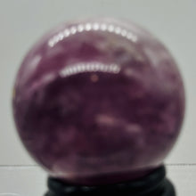 Load image into Gallery viewer, Lepidolite Purple Mica 134g Sphere | 1 3/4 in | Purple, White | 1 Specimen |
