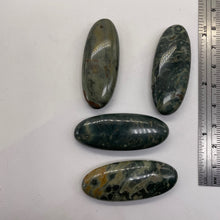 Load image into Gallery viewer, Ocean Jasper Speckled Green Gray Pendant Beads | 45x18x8mm | Green Grey | 4 |