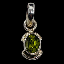 Load image into Gallery viewer, Peridot Sterling Silver Drop Pendant | 3/4" Long | Green | 1 Pendant |