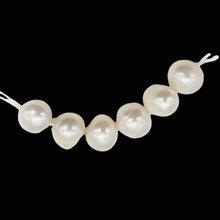 Load image into Gallery viewer, Round Fresh Water Wedding Pearls 16" Strand | 7mm | Glowing White | 56 Pearls |
