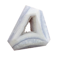 Load image into Gallery viewer, Chalcedony Druzy 29ct Designer Cut Pendant Bead| 27x21x7mm| Blue|1 Pendant Bead|