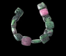 Load image into Gallery viewer, Magical Ruby Zoisite Square Bead 7.5" Strand 9560HS
