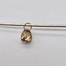 Load image into Gallery viewer, 0.5cts Champagne Diamond Briolette 18K White Gold Pendant | 5x4mm |