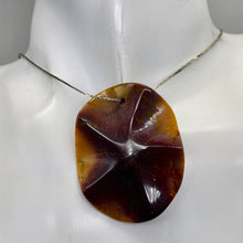 Load image into Gallery viewer, Australian Mookaite Starfish Oval Pendant Bead | 50x40x6mm | Maroon Beige | 1 |