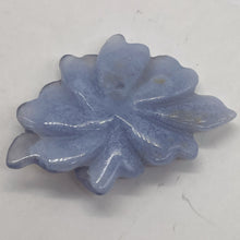 Load image into Gallery viewer, Chalcedony 28ct Hand Carved Flower Bead | 33x25x5mm | Blue | 1 Pendant Bead |
